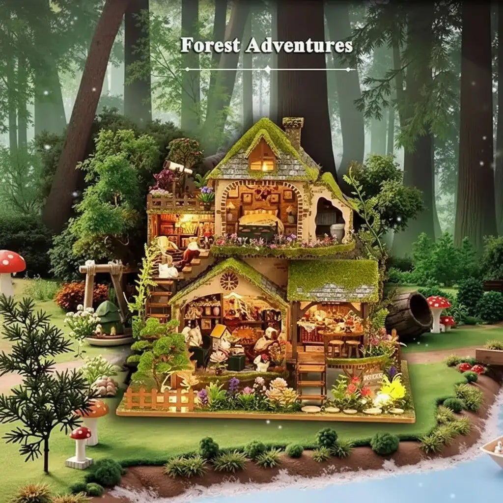 DIY Miniature House Kit – Magic Study Room | 3D Wooden Puzzle Craft ...