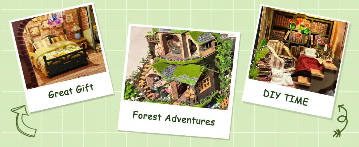 DIY Miniature House Kit – Magic Study Room | 3D Wooden Puzzle Craft ...