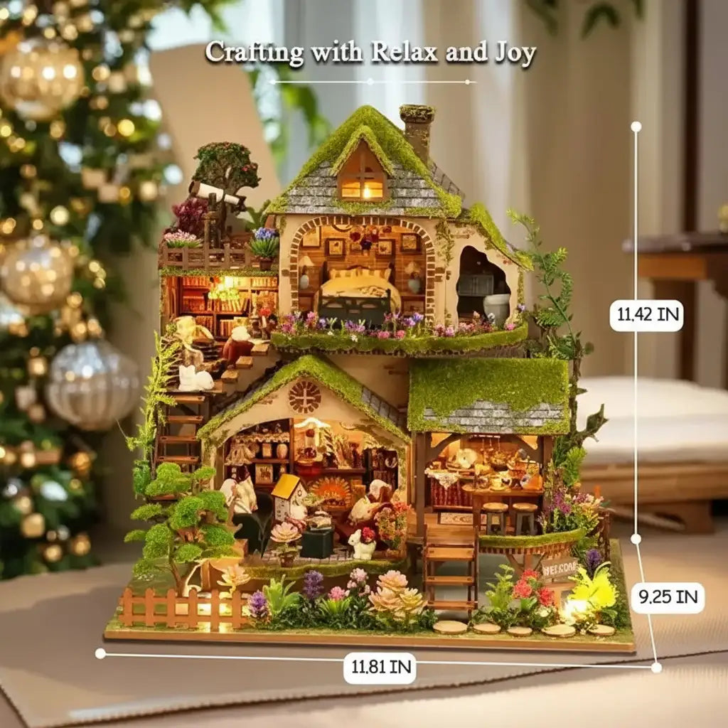 DIY Miniature House Kit – Magic Study Room | 3D Wooden Puzzle Craft ...